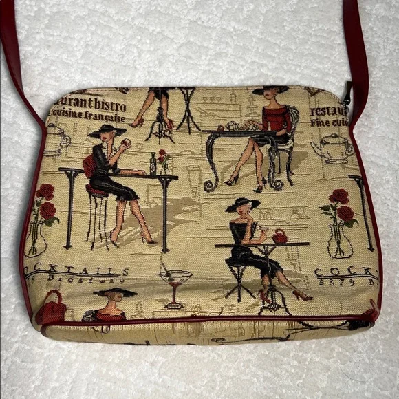 Signare Tapestry Rendezvous crossbody tapestry and leather bag - Picture 5 of 11